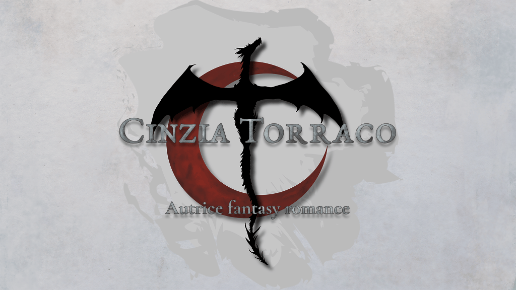 Logo dell'autrice Cinzia Torraco con il nome e un sottotitolo che recita: Autrice fantasy romance